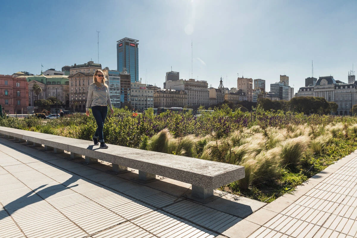 Slab Benches at Park's Edge