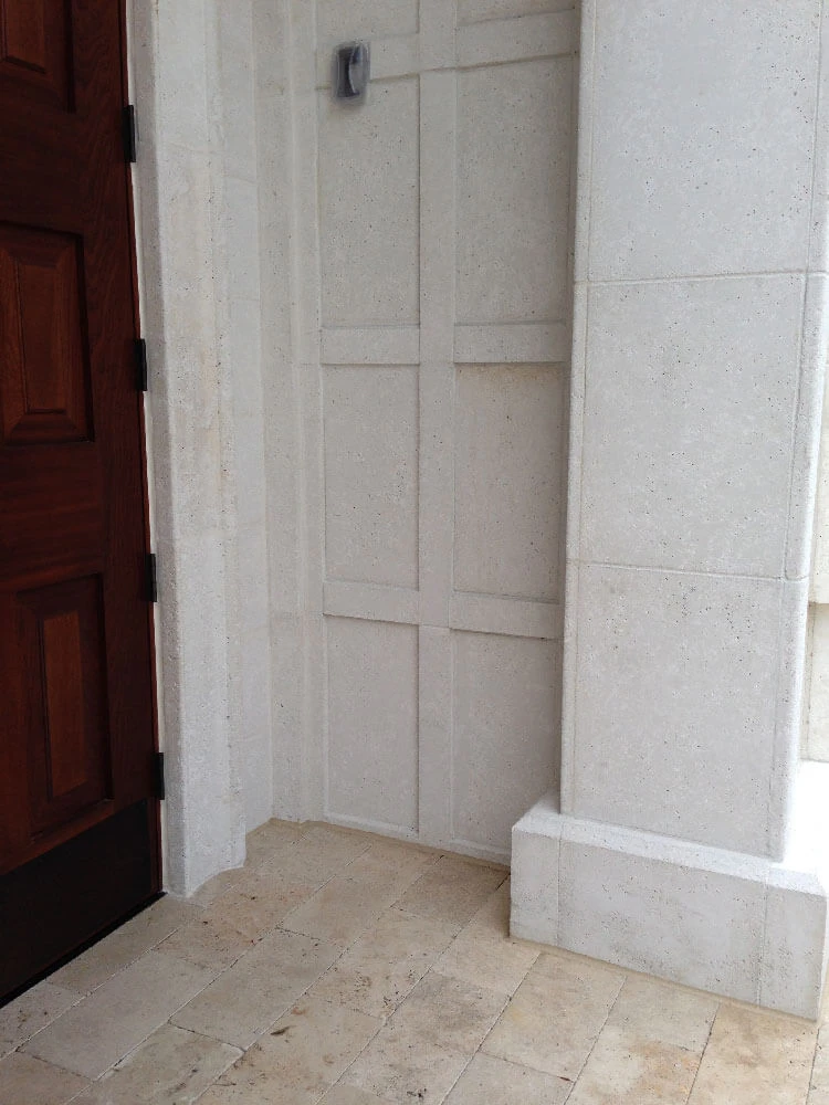 St. Margaret Mary Church Winter Park Vestibule with Coffered Wall and Base Color White