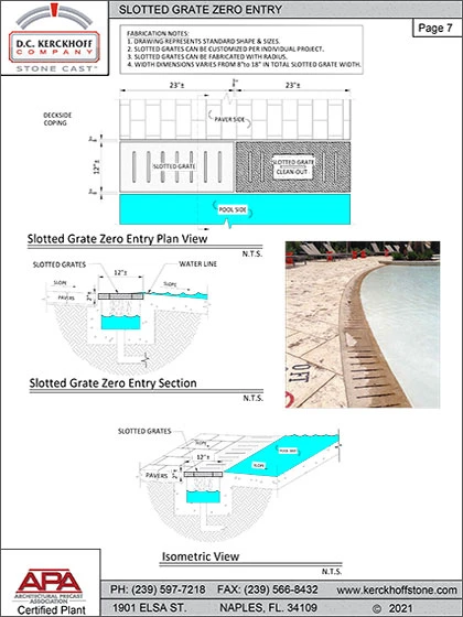 Zero Entry Grating