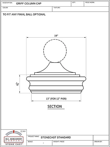 Griff Column Cap